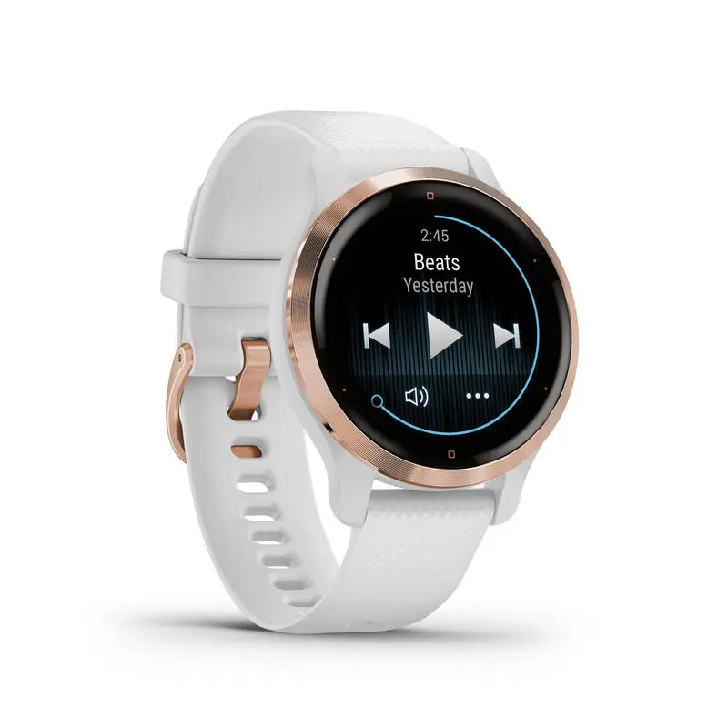 Reloj Inteligente GPS Múltiples Deportes Garmin Venu 2S Rosa Dorado Blanco - Imagen 5