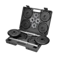 YOURFIT SET DE HALTERES DE MUSCULACIÓN 20KG