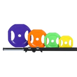 Set Pump Gimnasio De 20kg A 50kg Fitness Tech Multicolor