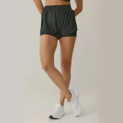 Short Deportivo Dreamy Malla Interior De Mujer Black Limba