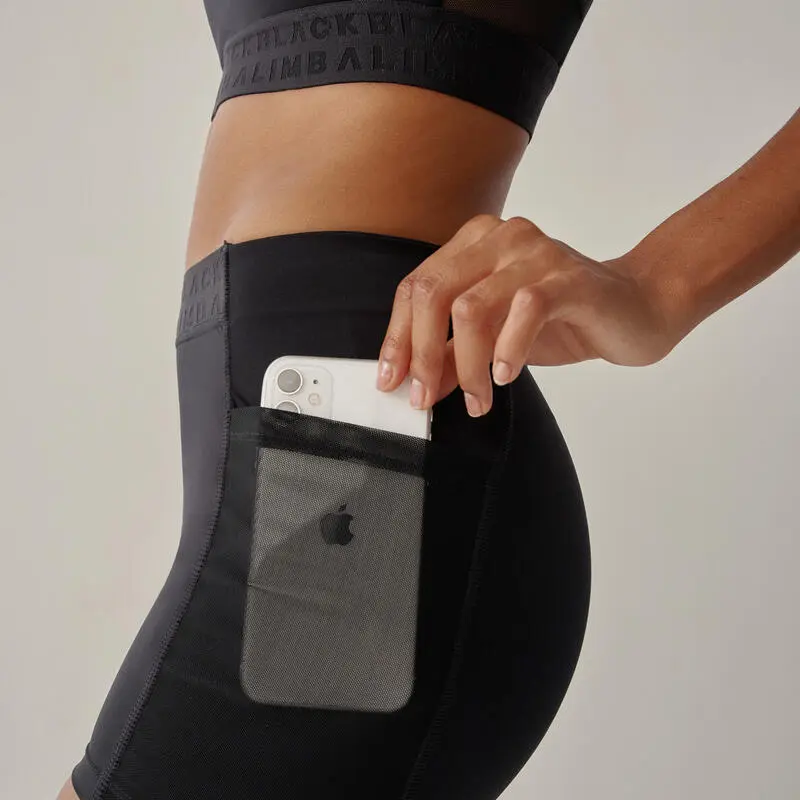 Short Deportivo Simone Clásico De Mujer Black Limba - Imagen 3