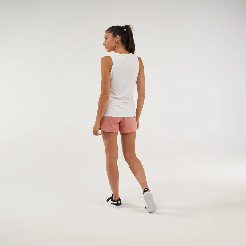 Short Pantal贸n Corto Fitness Algod贸n Mujer Puma Rosa - Imagen 3