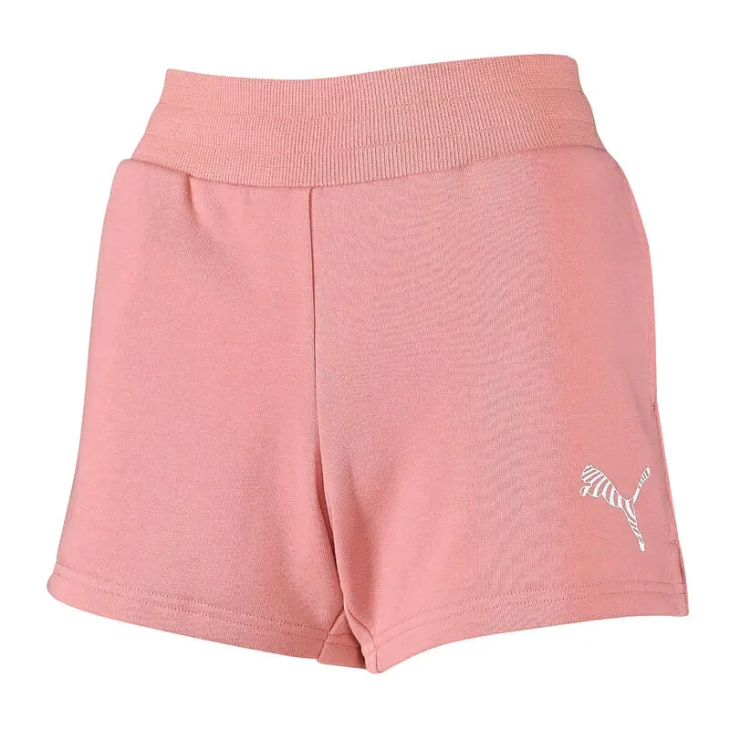 Short Pantal贸n Corto Fitness Algod贸n Mujer Puma Rosa - Imagen 5