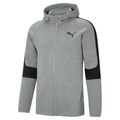 Sudadera Con Capucha Y Cremallera Completa Evostripe Hombre PUMA Gris