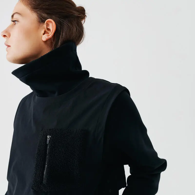 Kalenji Sudadera Térmica Running Cálida Mujer Warm+ Long Negro - Imagen 4