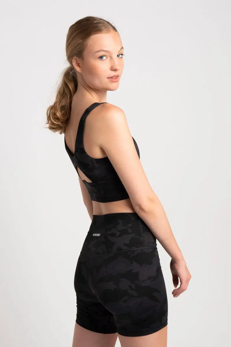 AESTHETIC WOLF Sujetador De Alta Sujeci贸n - Fitness - Mujer - Camo - Imagen 3