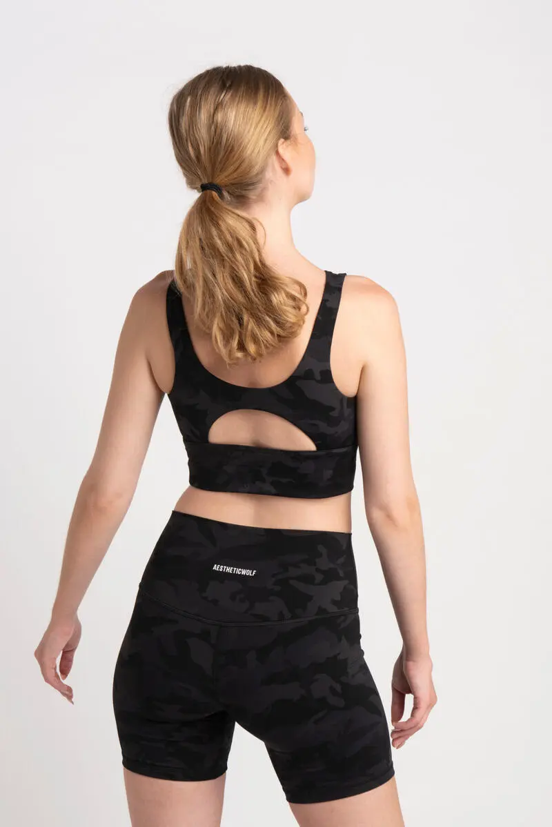 AESTHETIC WOLF Sujetador De Alta Sujeci贸n - Fitness - Mujer - Camo - Imagen 4