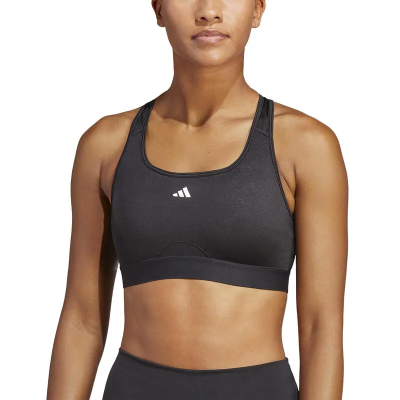 SUJETADOR HIIT DE FITNESS CARDIO ADIDAS MUJER NEGRO - Imagen 3