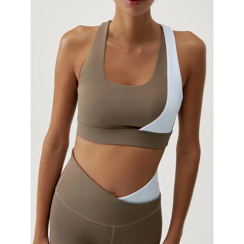 Born Living Yoga Top Deportivo De Mujer En Tejido Performance De Sujecci贸n Media