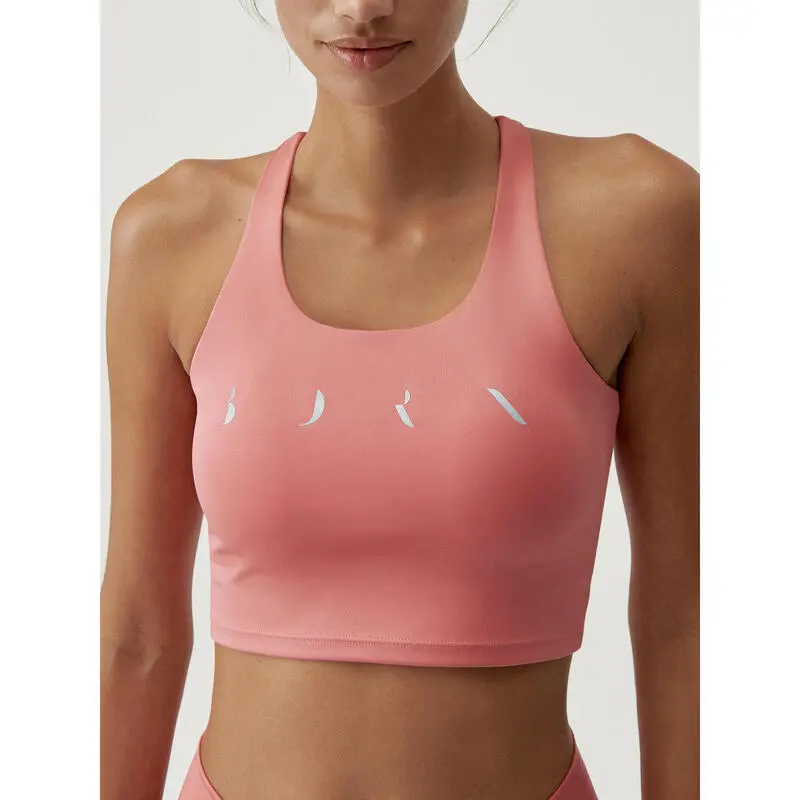 Born Living Yoga Top Deportivo De Mujer En Tejido Performance De Sujecci贸n Media