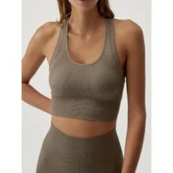 Born Living Yoga Top Deportivo De Mujer En Tejido Seamless De Sujección Media