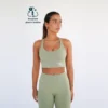 Top Deportivo Fitness Sostenible Poliéster Mujer Fitplanet Seaturtle Verde