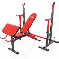 K-SPORT Training Set Con Banco De Pesas + Rack De Barras + Banco De Curl