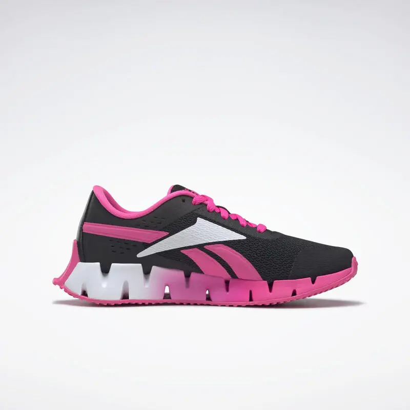 Zapatillas Deportivas Running Mujer Reebok Zig Dynamica 2 Negro Rosa - Imagen 3