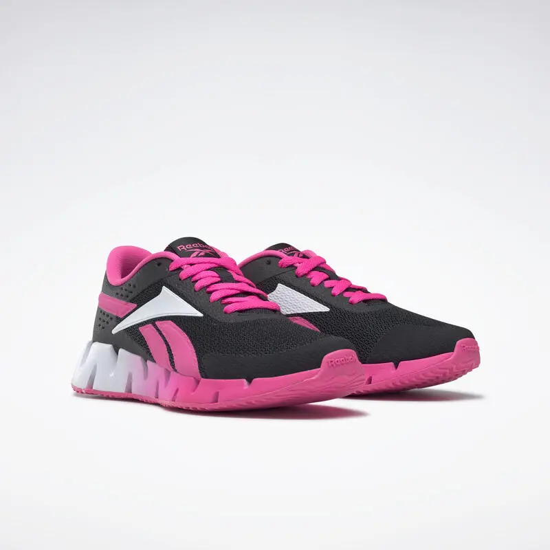 Zapatillas Deportivas Running Mujer Reebok Zig Dynamica 2 Negro Rosa - Imagen 4