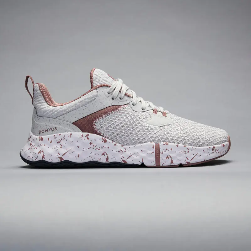 Zapatillas Fitness 520 Mujer Domyos Blanco Y Rosa
