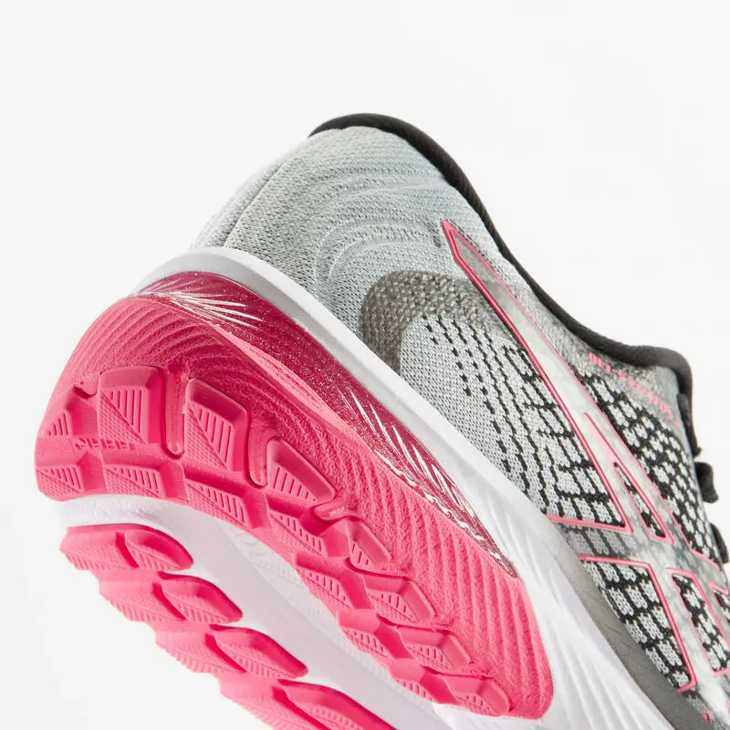 Zapatillas Running Asics Gel Stratus Knit 2 Mujer Gris Rosa - Imagen 2