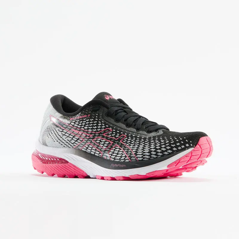 Zapatillas Running Asics Gel Stratus Knit 2 Mujer Gris Rosa - Imagen 4