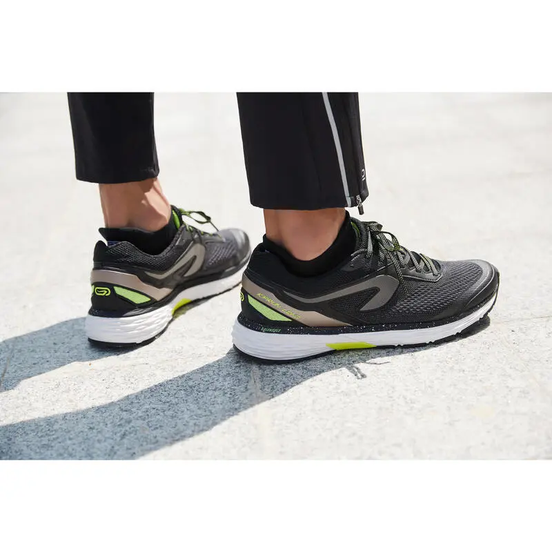 Zapatillas Running Hombre Kiprun Long 2 Negro/amarillo - Imagen 5