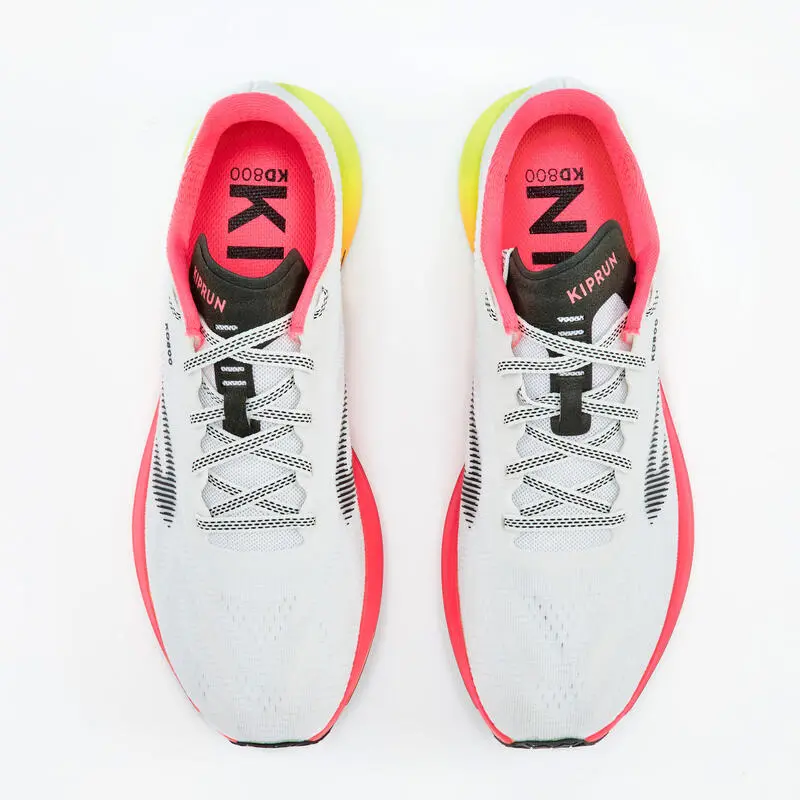 Zapatillas Running Mujer Kiprun KD 800 Amarillo/rosa - Imagen 4