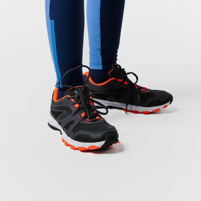 Zapatillas Running Y Atletismo Niños Kiprun Grip Gris - Imagen 5